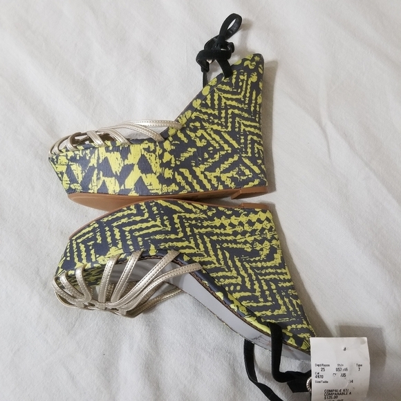 New Strappy wedge Circle by Sam Edelman sandals size 8.5M - Picture 13 of 14